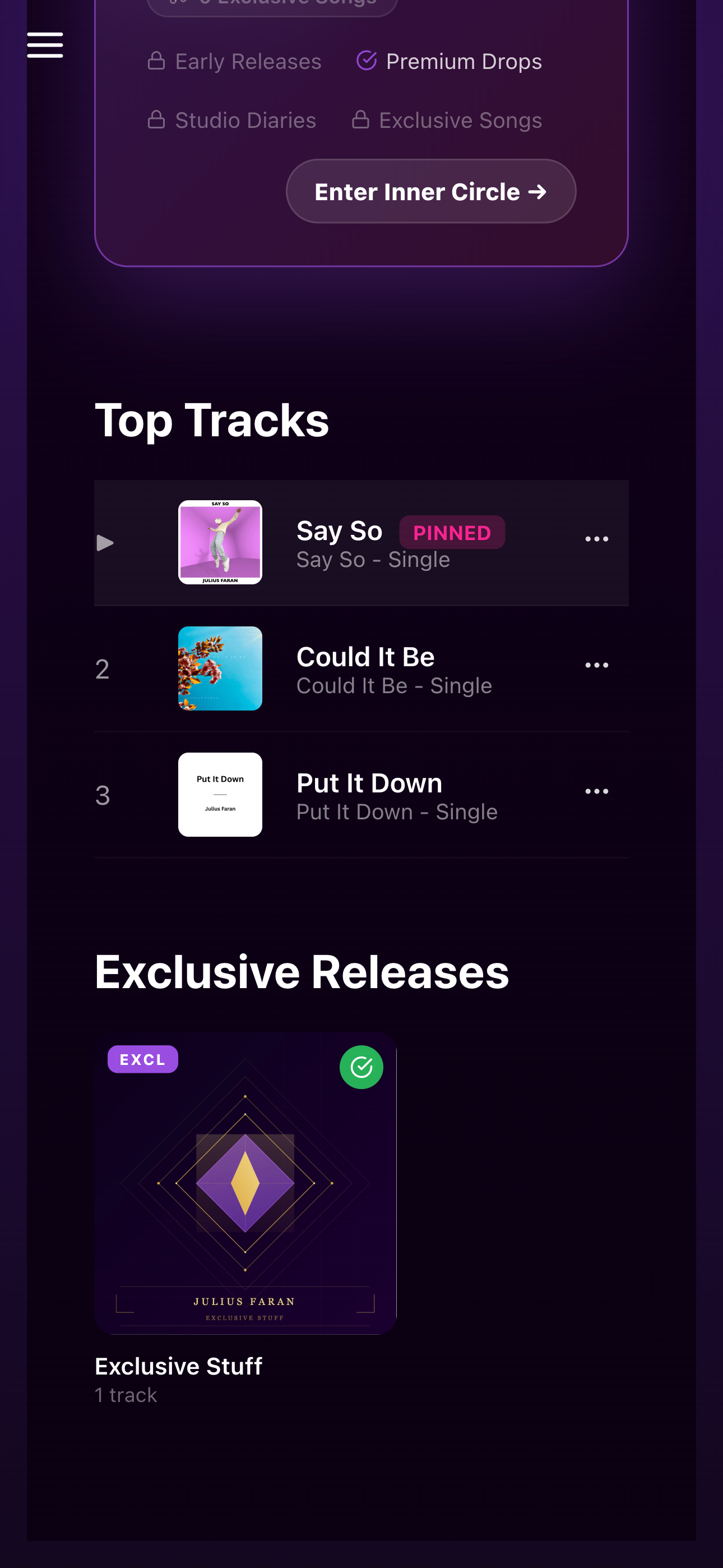Musikeers Exclusive Release – gated album with access codes