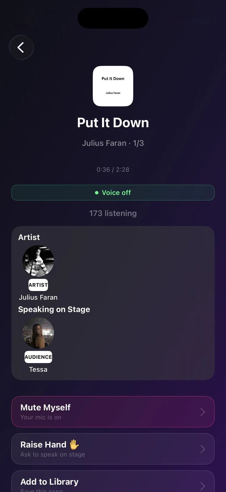 Listening Party Placeholder